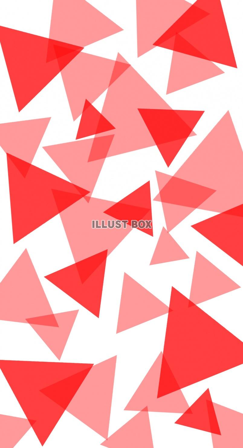 赤い三角パターン(スマホ壁紙)