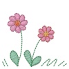 【ワンポイントイラスト】刺繍の花