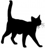 猫のシルエット画像