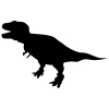 【シルエット】ティラノサウルス02