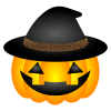 帽子がおしゃれなハロウィンかぼちゃ