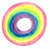 手作りクレヨンと水彩絵具で描いた♪円い虹