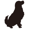 【シルエット】動物シリーズ　犬　ゴールデンレトリバー03