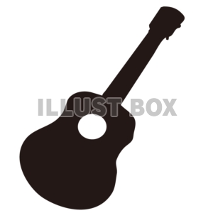 無料イラスト シルエット 楽器シリーズ おもちゃのギター