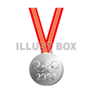 【商業利用不可】2020年オリンピック　銀メダル
