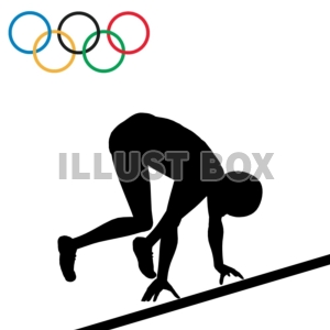 無料イラスト オリンピック クラウチングスタート２