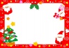 【クリスマス】小さなサンタクロース達のフレーム・飾り枠