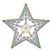 【ワンポイントイラスト】　クリスマス　ダイヤの星型オーナメント02