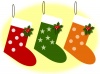 クリスマス・三色の靴下