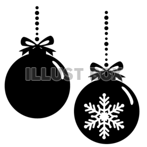 最高の無料イラスト ユニーククリスマス 飾り イラスト 白黒