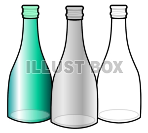 無料イラスト ガラス瓶 リサイクル
