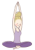 【透過PNG】yogaする女性