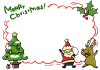 【透過PNG】クリスマス【フレーム・枠】