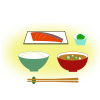 [EPS/PNG]和食～料理のイメージ
