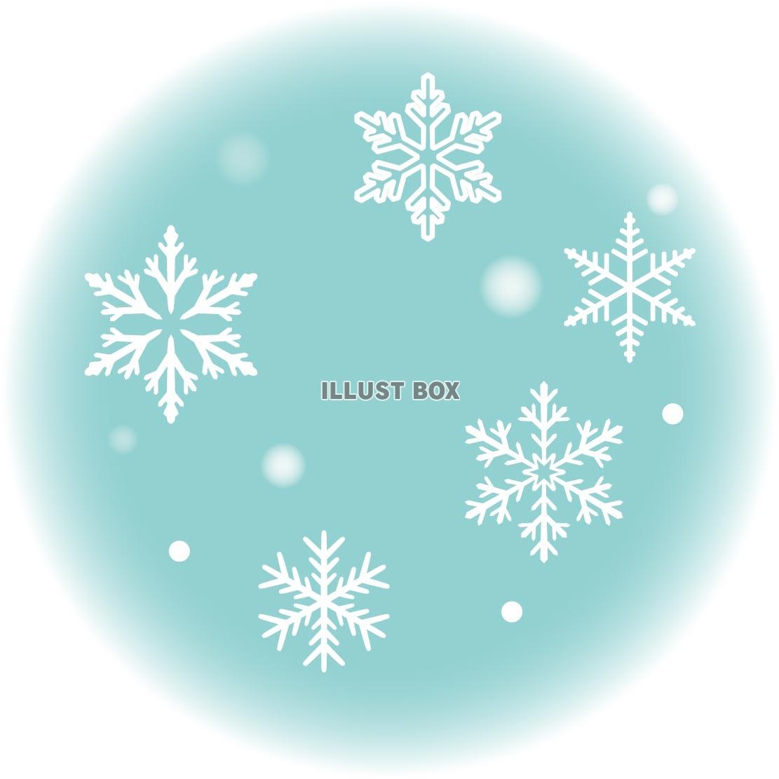 雪の結晶のかわいい手書き風イラストアイコン 可愛い絵文字アイコン