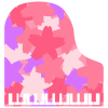 桜模様のピアノ
