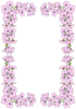 桜の花の枠・密集