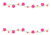 桜のフレーム（PNG)