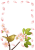 【枠・フレーム素材　透過PNG】　桜の花とウグイス（鶯）03