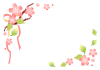 桜の小枝フレーム