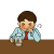 （透過ＰＮＧ）一人飲み（男性）