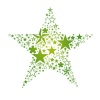 緑の星でできた星