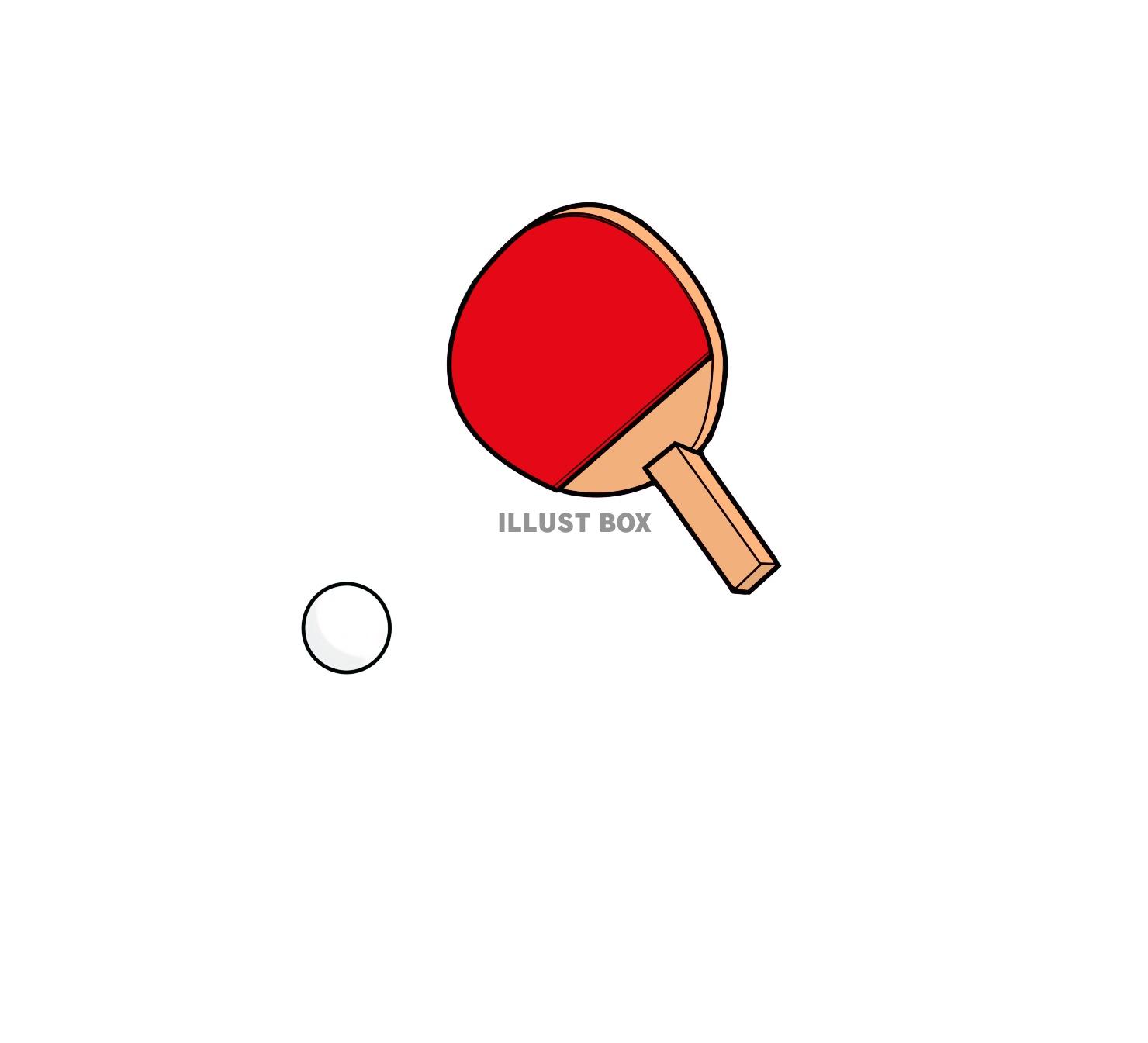 無料イラスト 卓球のラケット