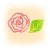 【消しゴムはんこ・図案】　薔薇　バラ