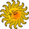 【透過PNG】太陽のイラスト