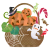 ハロウィンのバスケット　透過ＰＮＧ