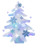 雪のツリー1　透過ＰＮＧ