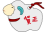 ひつじの置物　透過PNG