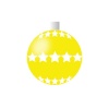 クリスマスオーナメント　ボール（黄）