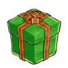 クリスマスのプレゼントボックス・緑Ｂ