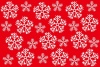 クリスマスに使える雪の結晶の壁紙　赤と白
