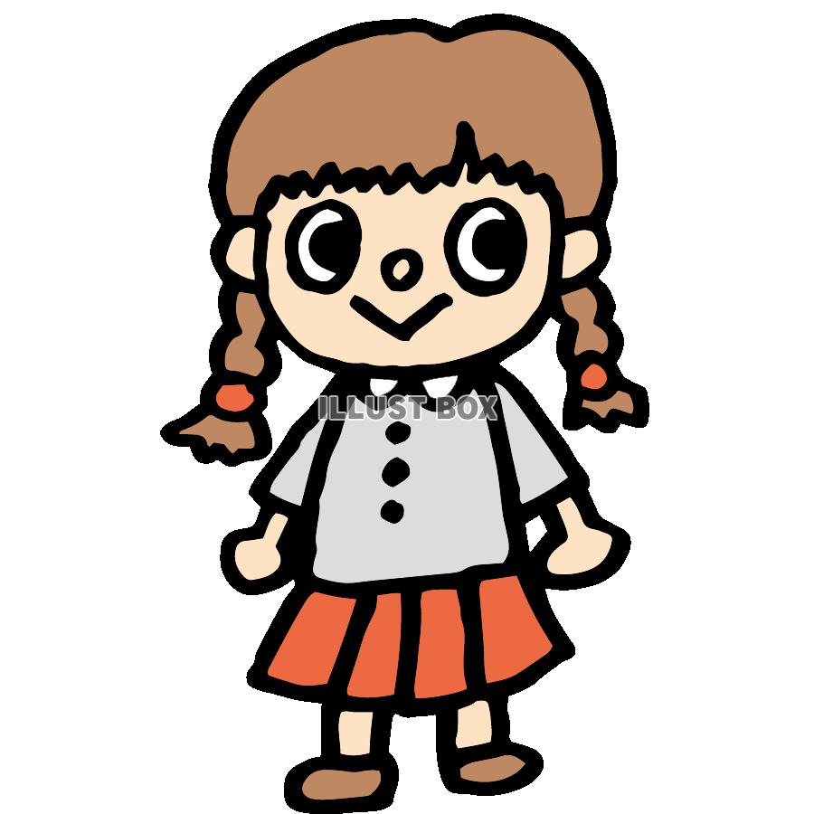 小さな 女の子 イラスト