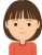 女の子の顔　表情１　透過png