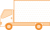 引越しトラック（オレンジ）　透過png