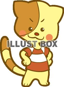 無料イラスト かわいい猫兄弟 長男