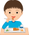 給食の時間２　透過png