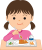 給食の時間３　透過png