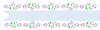 水色の花のライン素材