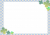 幸せの四つ葉のクローバーフレーム
