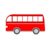 かわいい赤いバス