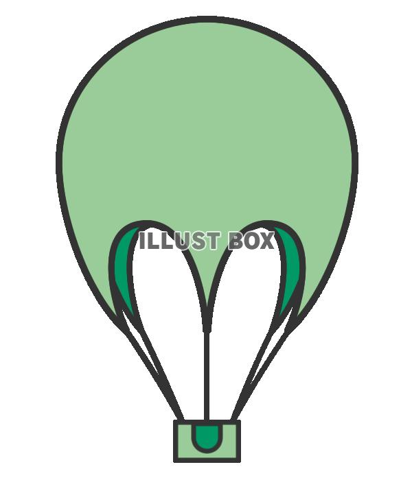 【透過png】緑の気球1