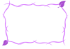 シンプルなパープルフレーム