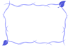 シンプルなブルーフレーム