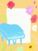 ピアノとお花のフレーム