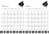 ピアノカレンダー　2015年9～10月分