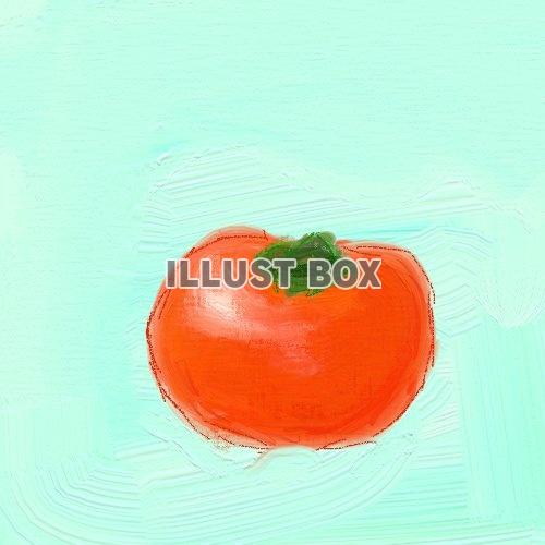 無料イラスト 秋の果物 柿